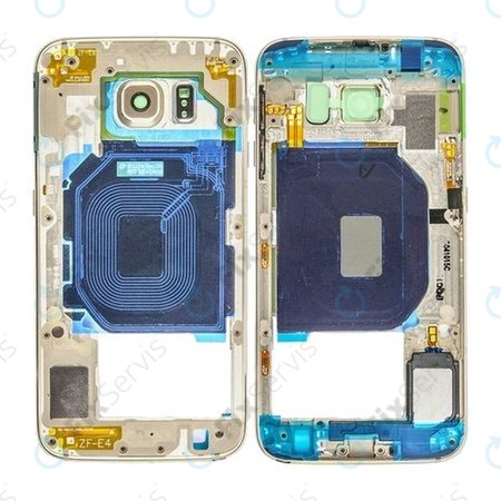 Samsung Galaxy S6 G920F - Stredný Rám (Gold Platinum) - GH96-08583C Genuine Service Pack