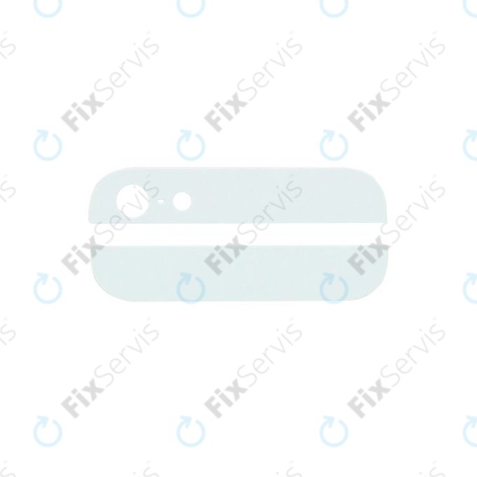 Apple iPhone 5 - Zadné Sklenené Lišty (White)