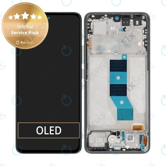 Xiaomi Poco M7 Pro 5G - LCD Displej + Dotykové Sklo + Rám (Green) - 5600060O17P00 Genuine Service Pack