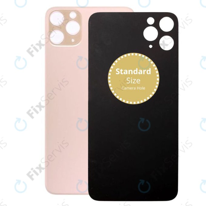 Apple iPhone 11 Pro Max - Sklo Zadného Housingu (Gold)