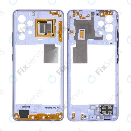 Samsung Galaxy A32 4G A325F - Stredný Rám (Awesome Violet) - GH97-26181D Genuine Service Pack