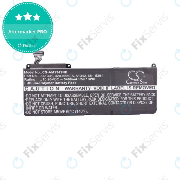 Apple MacBook 13" A1342 (Late 2009 - Mid 2010) - Batéria A1331 5400mAh HQ