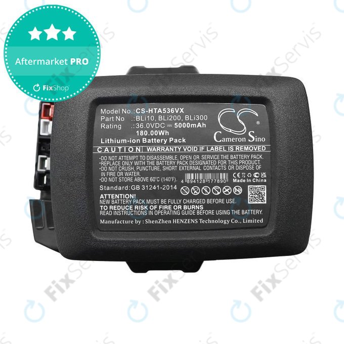 Batéria pre Husqvarna 110il, 525ilxt, 5000mAh, Li-Ion, 36V, BLi10, BLi200, HQ
