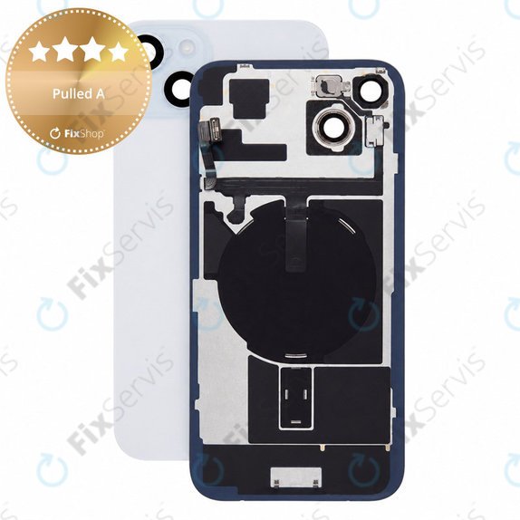 Sklo zadného housingu pre iPhone 15 Plus, Black, Pulled A