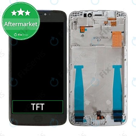 Motorola Moto E4 Plus XT1771 - LCD Displej + Dotykové Sklo + Rám (Gray) TFT