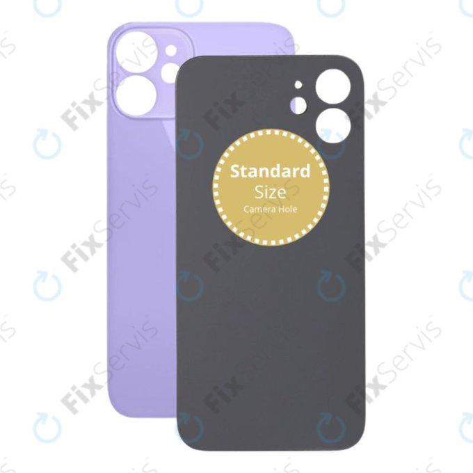 Apple iPhone 12 Mini - Sklo Zadného Housingu (Purple)