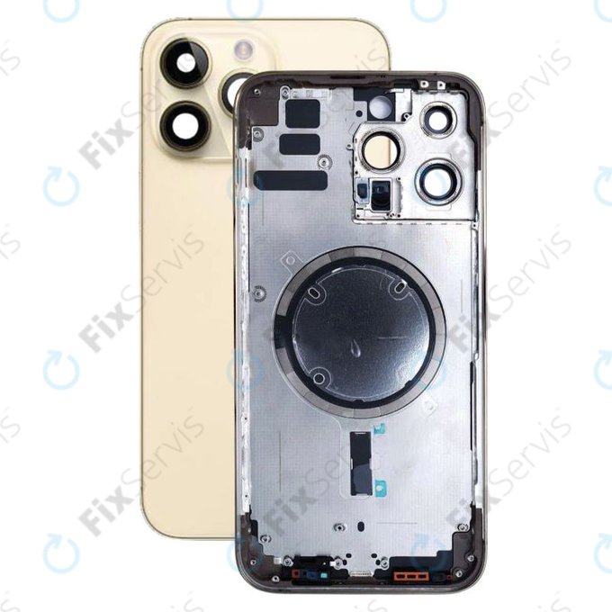 Apple iPhone 14 Pro Max - Zadný Housing (Gold)