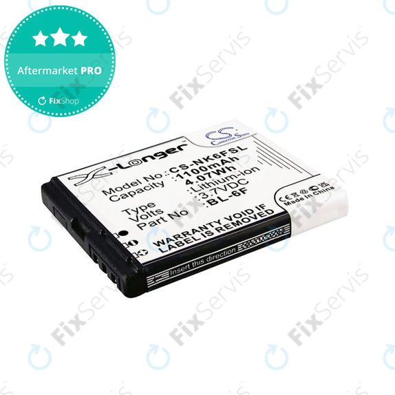 Batéria pre Nokia N78, N79, N95 8GB, 1100mAh, Li-Ion, 3.7V, BL-6F, HQ