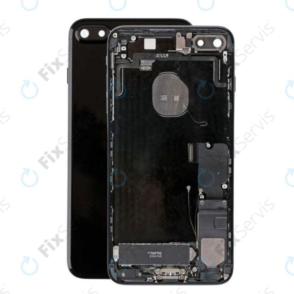Apple iPhone 7 Plus - Zadný Housing s Malými Dielmi (Jet Black)