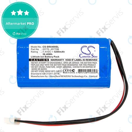 Batéria pre Sony Srs-Xb40, Srs-Xb41, 5200mAh, Li-Ion, 7.4V, ID770, HQ