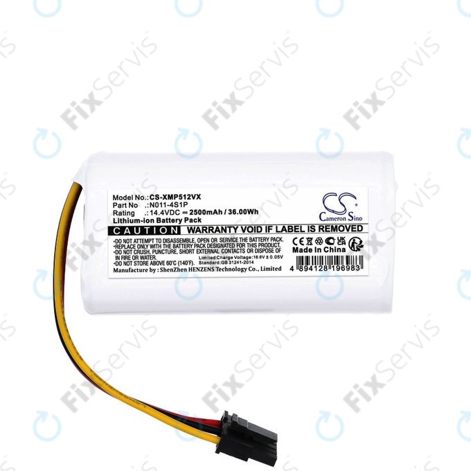 Batéria pre Xiaomi Mi Robot vacuum Mop 2 Lite, 2500mAh, Li-Ion, 14.4V, 260V-4S1P, HQ