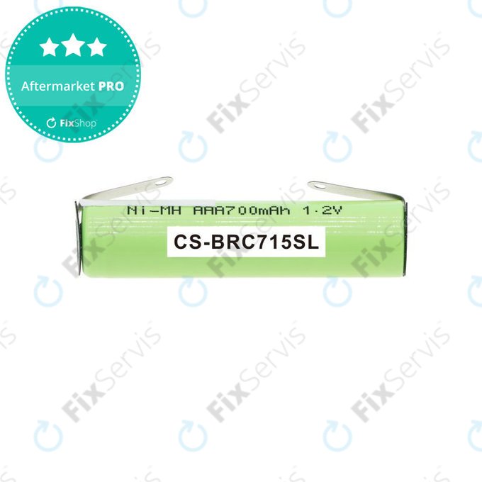 Batéria pre Philips Norelco QC5055, Braun FreeControl 1715, 700mAh, Ni-MH, 1.2V, 4HGAE-LFU, HQ