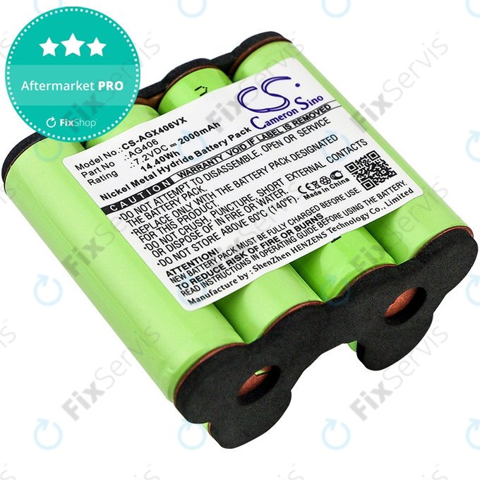 AEG Electrolux Rapido ZB-series - Batéria AG406 Ni-MH 7.2V 2000mAh HQ