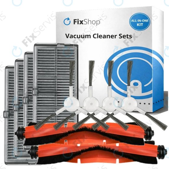 Sada náhradných dielov pre Xiaomi Robot Vacuum H40 - Standard set XL (2x Hlavná kefa, 4x Filter, 4x Bočná kefa)