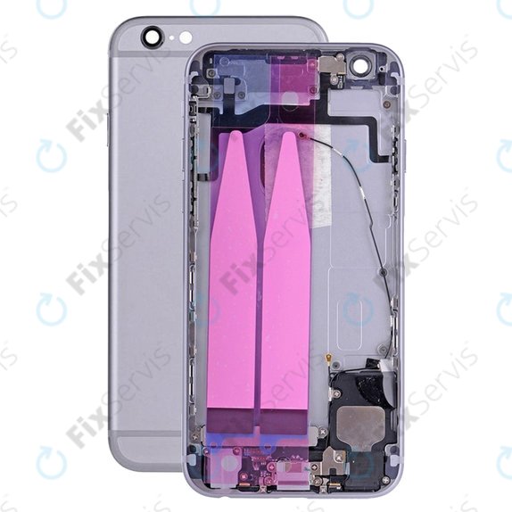 Apple iPhone 6S - Zadný Housing s Malými Dielmi (Space Gray)