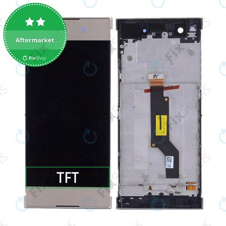 Sony Xperia XA1 G3121 - LCD Displej + Dotykové Sklo + Rám (Gold) TFT