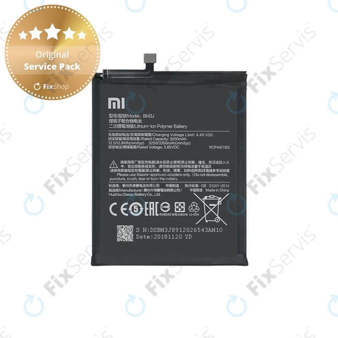 Xiaomi Mi 8 Lite - Batéria BM3J 3350mAh - 46BM3JA02018 Genuine Service Pack