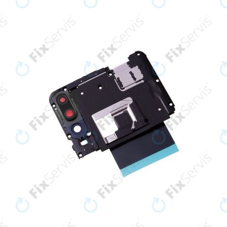 Huawei P Smart Z - Krytka Základnej Dosky + Sklíčko Zadnej Kamery (Midnight Black) - 02352RRQ Genuine Service Pack