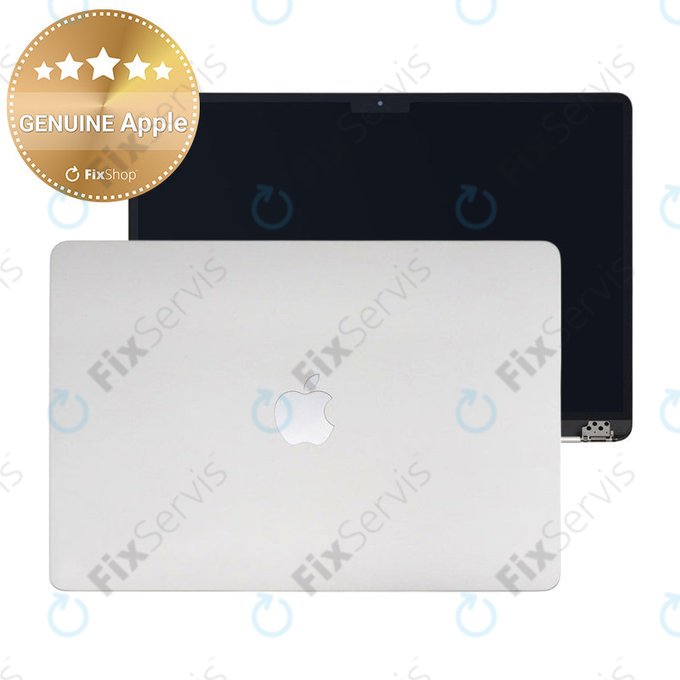 LCD displej pre MacBook Air 15", A3114 (2024), s predným sklom a krytom, Silver, 661-40256, Genuine Apple