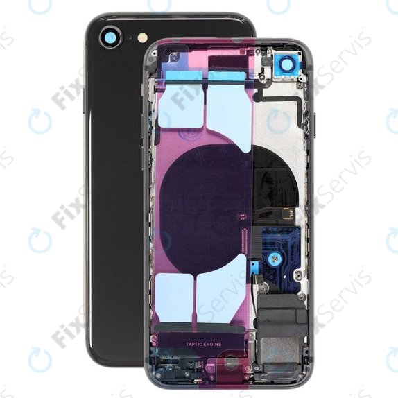Apple iPhone 8 - Zadný Housing s Malými Dielmi (Space Gray)