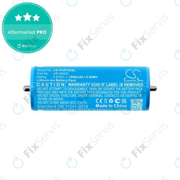 Batéria pre Braun Silk-épil 5, Silk-épil 7, Silk-épil 9, 1900mAh, Li-Ion, 3.6V, UR18500L, HQ
