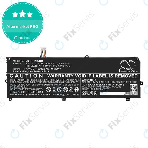 Batéria pre HP Elite X2 1012 G2, 6000mAh, Li-Pol, 7.7V, JI04XL, HQ