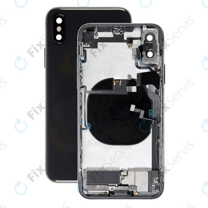 Apple iPhone XS - Zadný Housing s Malými Dielmi (Space Gray)