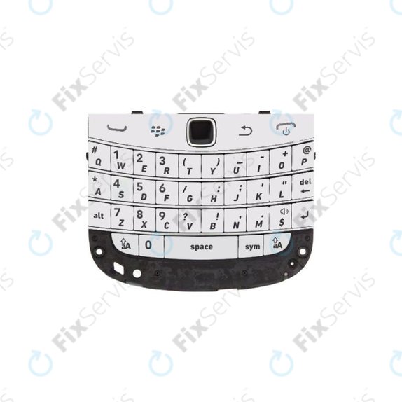 Blackberry Bold Touch 9900 - Klávesnica komplet - biela