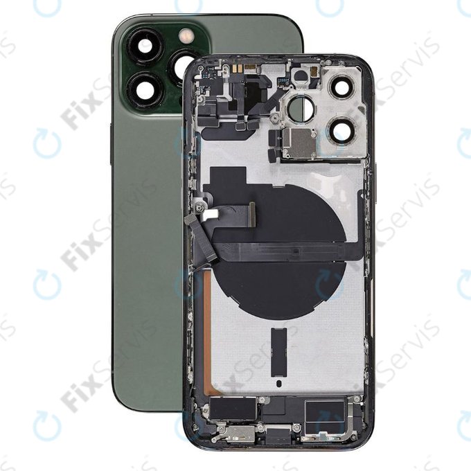 Apple iPhone 13 Pro Max - Zadný Housing s Malými Dielmi (Alpine Green)