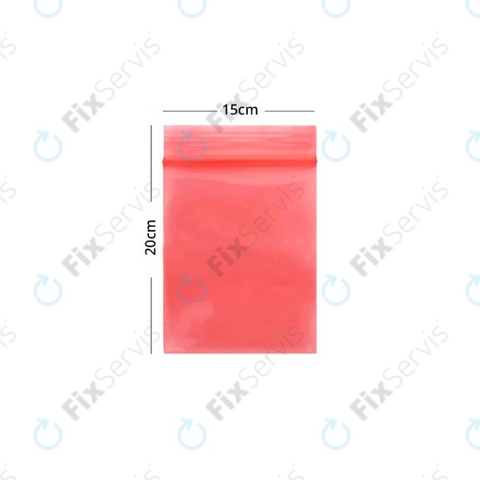 ESD Antistatický Uzatvárateľny Sáčok (Red) - 15x20cm 100ks