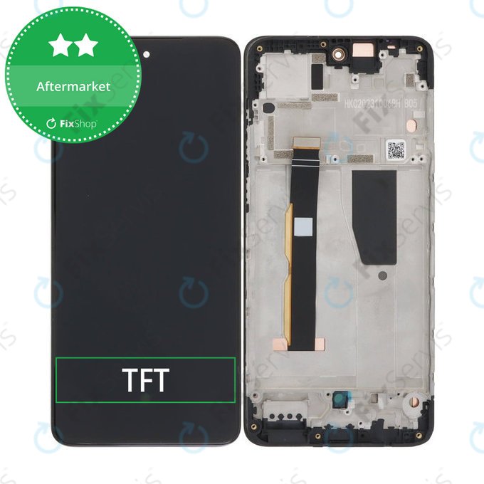 Motorola Moto G84 XT2347 - LCD Displej + Dotykové Sklo + Rám (Black) TFT