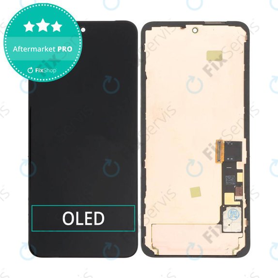 Google Pixel 8 GKWS6, G9BQD - LCD Displej + Dotykové Sklo + Rám (Black) OLED