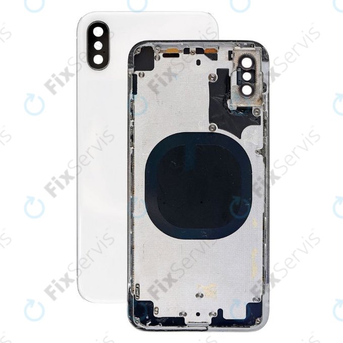 Apple iPhone X - Zadný Housing (Silver)