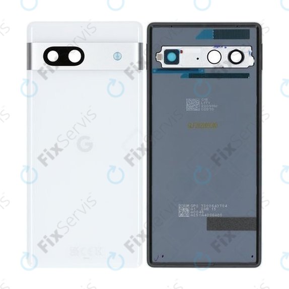 Google Pixel 7a - Batériový Kryt (Snow) - G949-00389-00 Genuine Service Pack