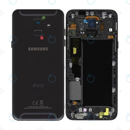 Samsung Galaxy A6 A600 (2018) - Batériový Kryt (Black) - GH82-16423A Genuine Service Pack