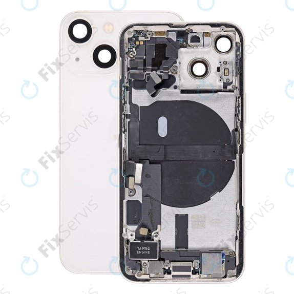 Apple iPhone 13 Mini - Zadný Housing s Malými Dielmi (Starlight)
