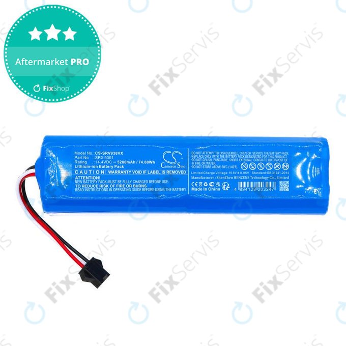 Batéria pre Sencor SRV 9350WH, 5200mAh, Li-Ion, 14.4V, SRX 9301, HQ