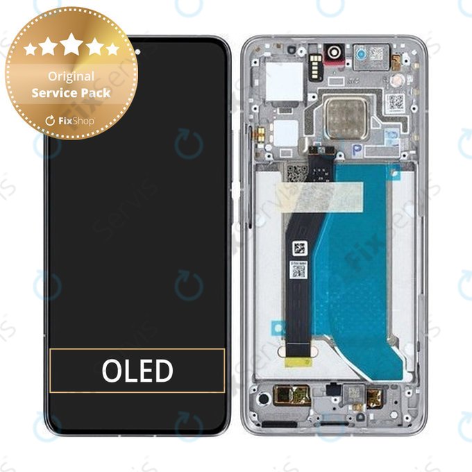Xiaomi 14T Pro - LCD Displej + Dotykové Sklo + Rám (Titan Gray) - 56001600N1200 Genuine Service Pack