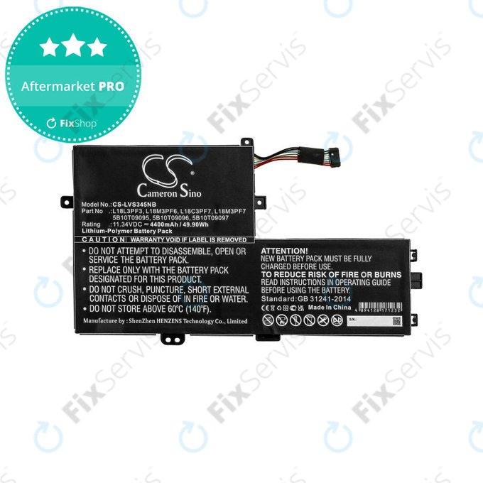 Batéria pre Lenovo IdeaPad C340 14, 15, 4400mAh, Li-Pol, 11.34V, 5B10T09095, HQ