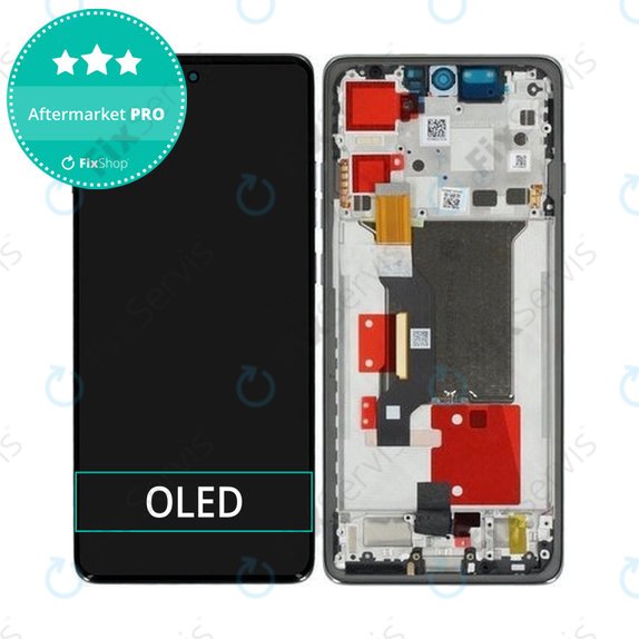 Motorola Edge 60 Pro - LCD Displej + Dotykové Sklo + Rám (Shadow) OLED