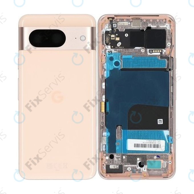 Google Pixel 8 GKWS6 G9BQD - Batériový Kryt (Rose) - G949-00565-01 Genuine Service Pack