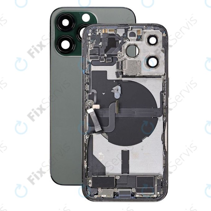 Apple iPhone 13 Pro - Zadný Housing s Malými Dielmi (Alpine Green)