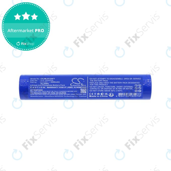 Batéria pre Maglite ML125, ML150LR, ML150LRX, 3200mAh, LiFePO4, 6.4V, ILIF-3006526, HQ