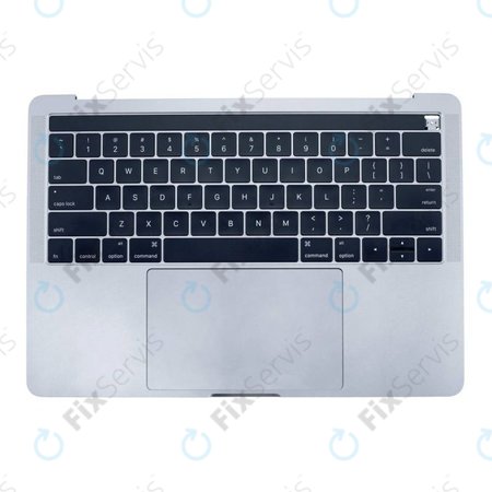 Apple MacBook Pro 13" A1706 (Late 2016 - Mid 2017) - Horný Rám Klávesnice + Klávesnica US + Mikrofón + Trackpad + Reproduktory (Silver)