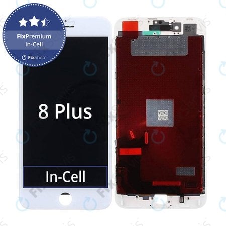 Apple iPhone 8 Plus - LCD Displej + Dotykové Sklo + Rám (White) In-Cell FixPremium