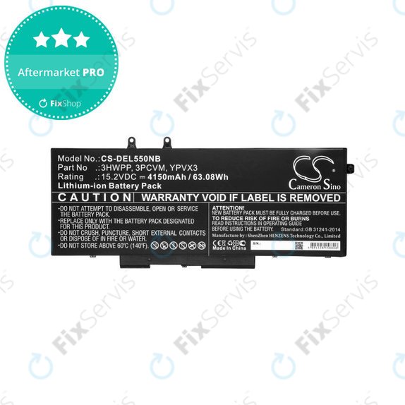 Batéria pre Dell Latitude 5501, Latitude 5401, Latitude 14 5410, Latitude 15 5511, 4150mAh, Li-Ion, 15.2V, 3HWPP, HQ