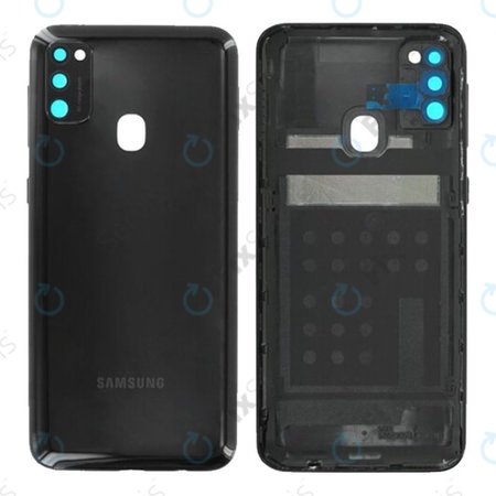 Samsung Galaxy M21 M215F - Batériový Kryt (Black) - GH82-22609A Genuine Service Pack