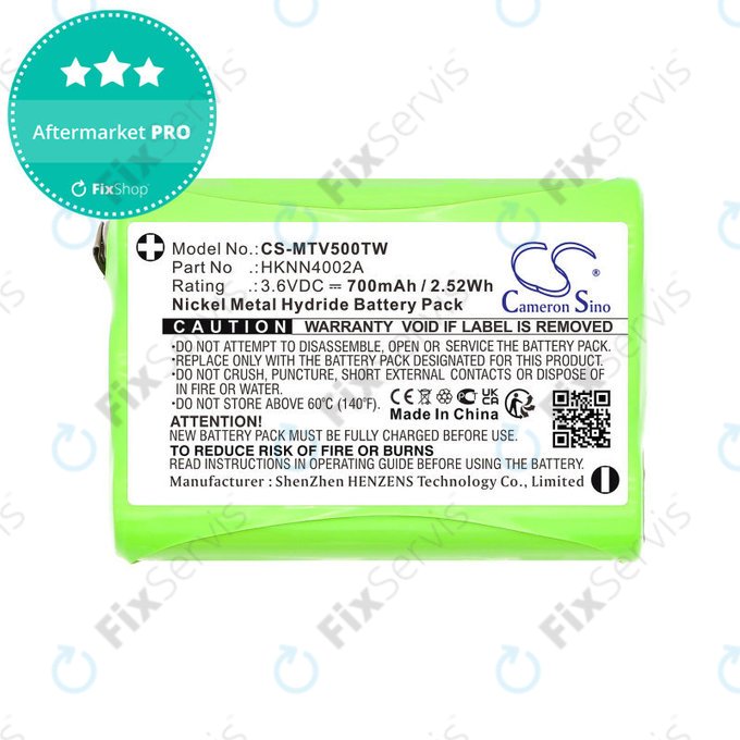 Batéria pre Motorola Talkabout T280, T200, T82, T82 Extreme, 700mAh, Ni-MH, 3.6V, HKNN4002A, HQ