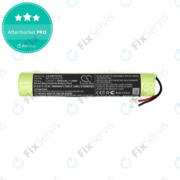 Batéria pre Hurricane Spin Scrubber, Brush Cleaner Mop, 2000mAh, Ni-MH, 3.6V, 8877731412181, HQ