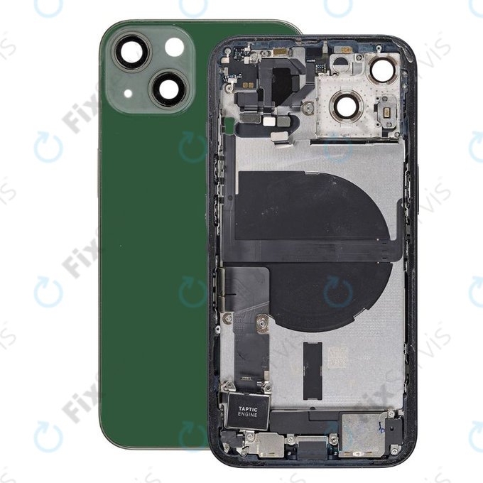 Apple iPhone 13 - Zadný Housing s Malými Dielmi (Green)